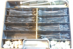 Kabelbinder, Lüsterklemme mit Glassicherungen